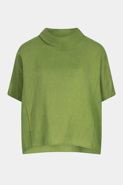 Cowl Neck Linen Top