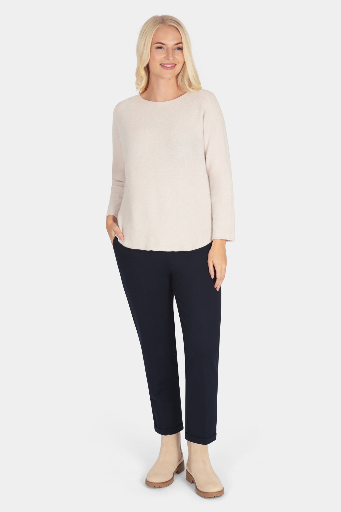 Cloud Two Slash Neck Jumper