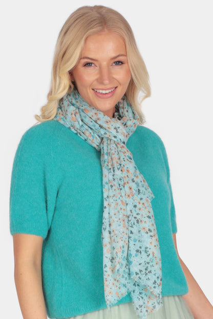 Ditsy Floral Print Scarf - Fenella
