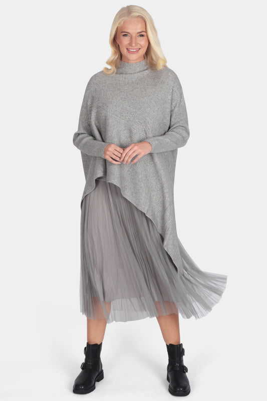 Thea High Neck Asymmetric Dress Set