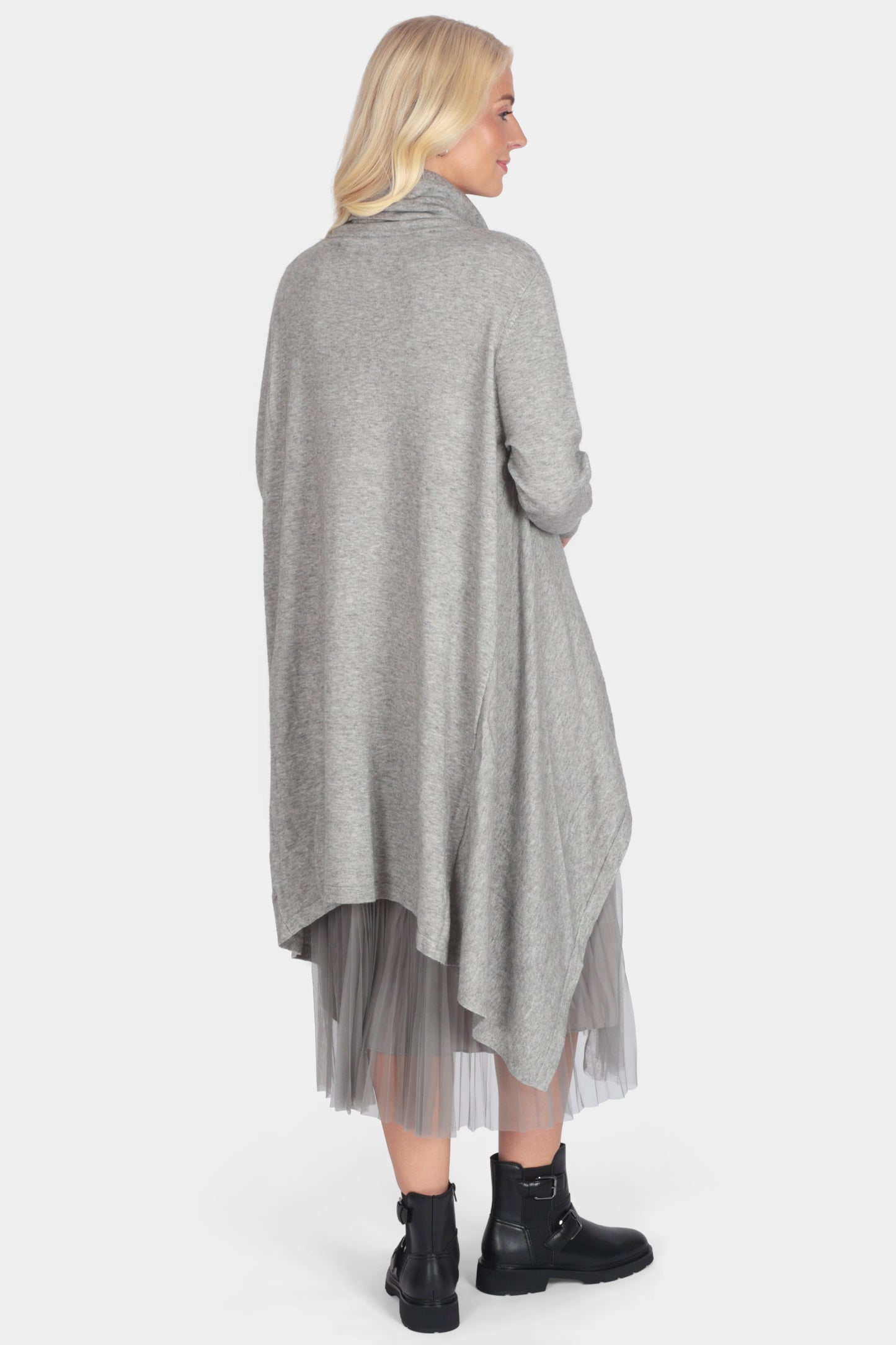 Ella Cowl Neck Ribbon Dress Set
