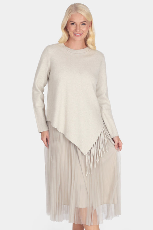 Freya Asymmetric Frill Hem Dress Set