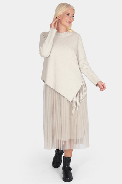 Freya Asymmetric Frill Hem Dress Set