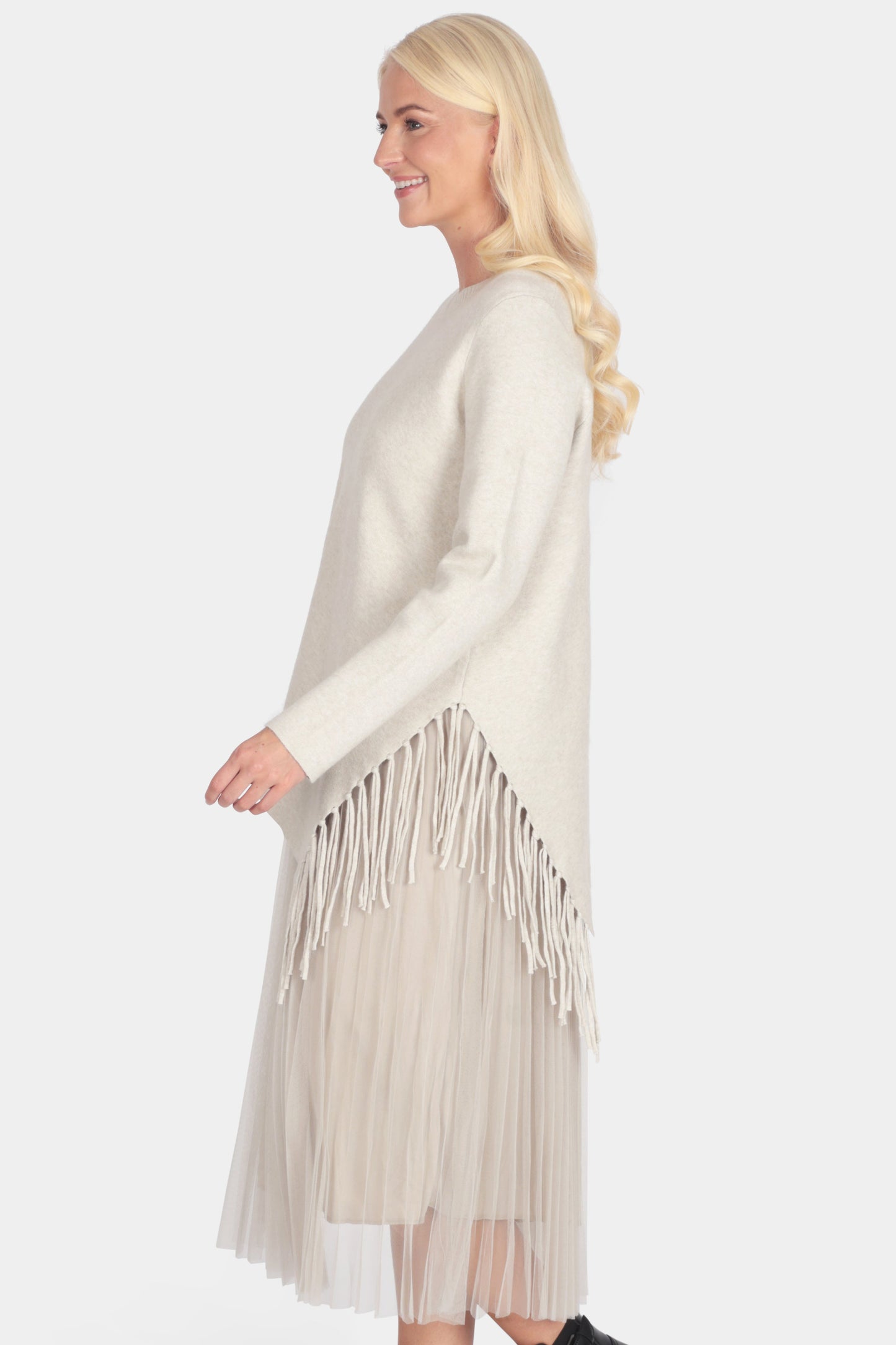 Freya Asymmetric Frill Hem Dress Set