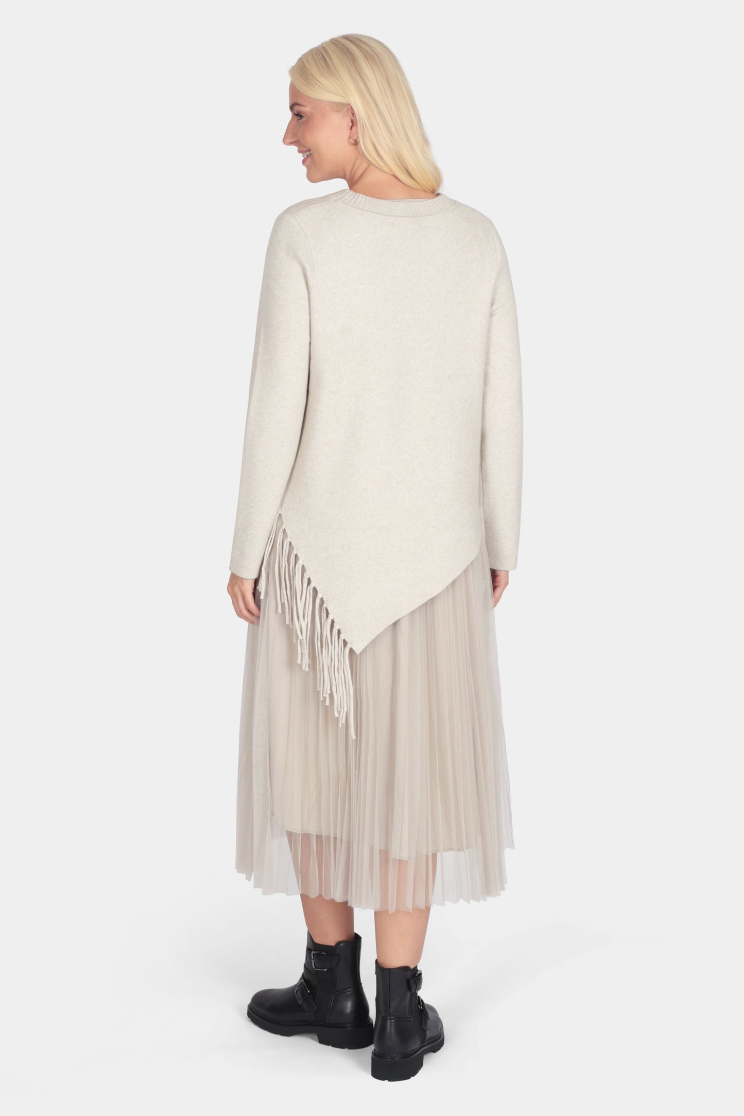 Freya Asymmetric Frill Hem Dress Set