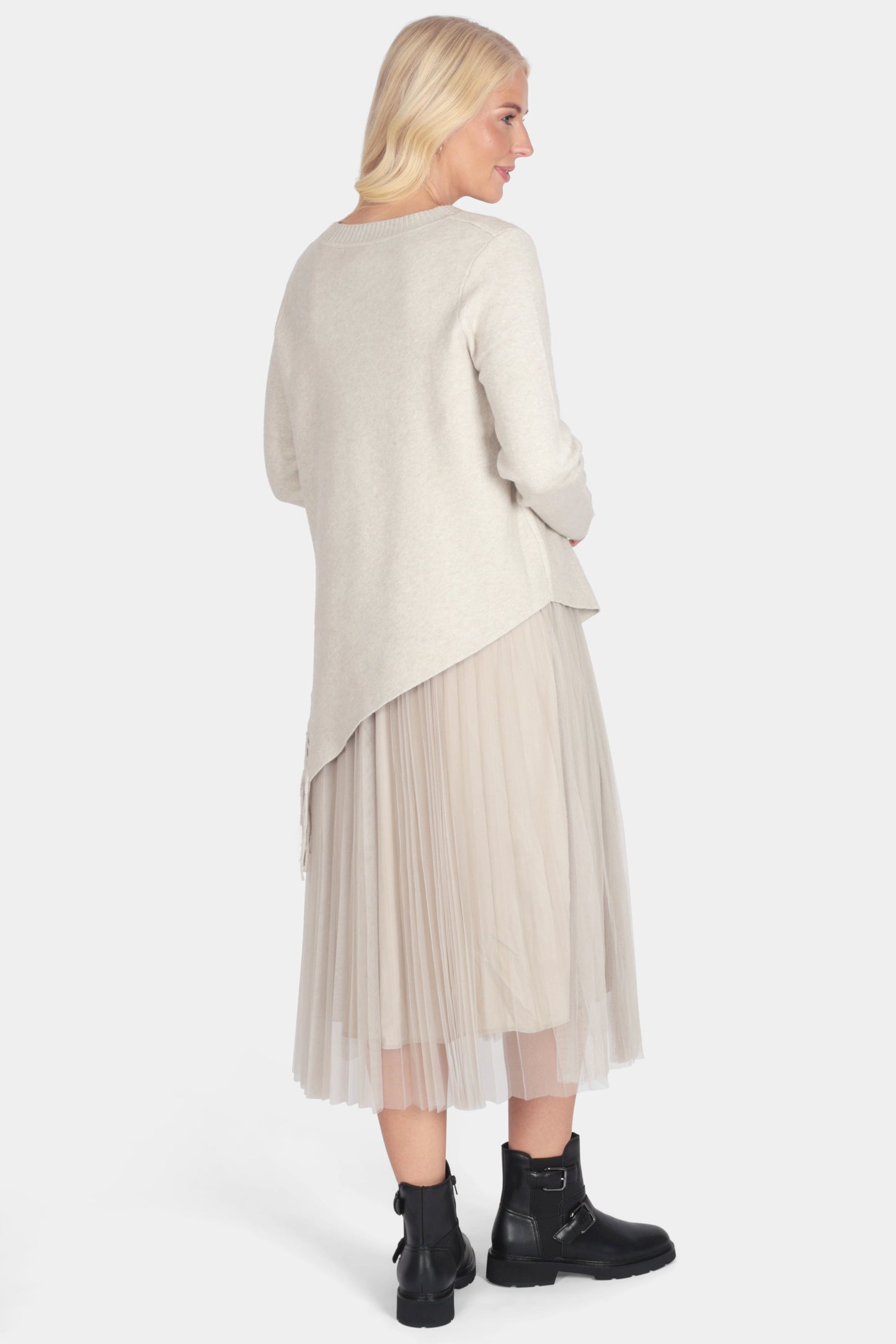 Freya Asymmetric Frill Hem Dress Set