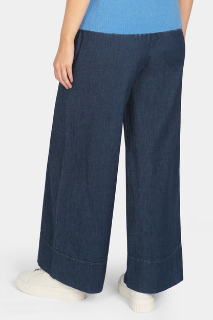 Denim Turn Up Trouser