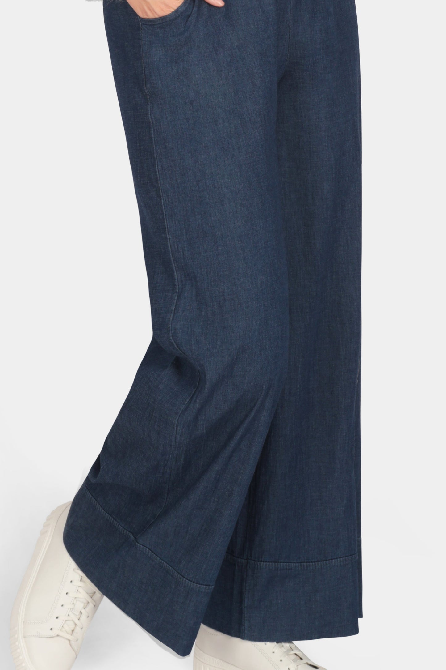 Denim Turn Up Trouser