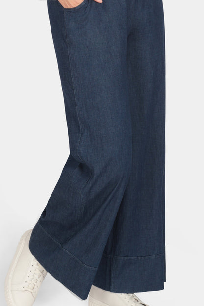 Denim Turn Up Trouser