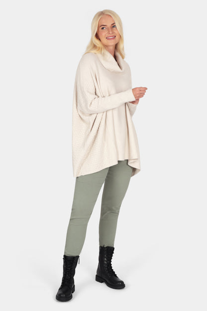 Poncho Style Knit Jumper