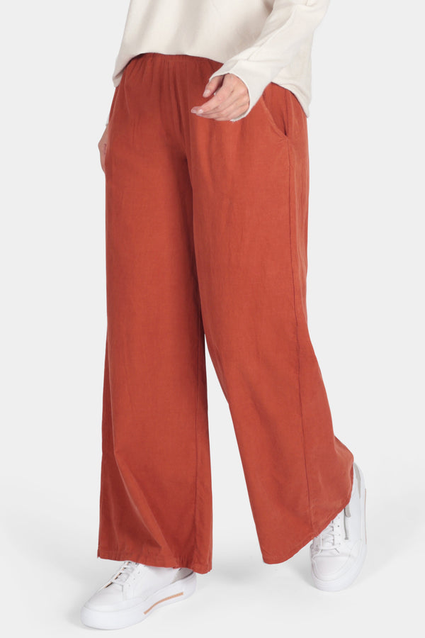 Corduroy Wide Leg Trousers