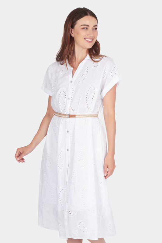Anglaise Cotton Dress