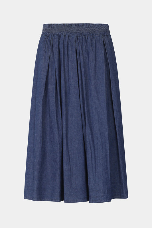 Darley Denim Pleat Skirt