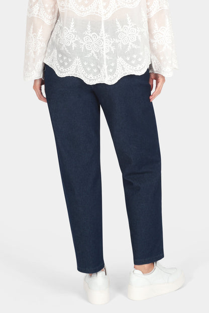 Denim Straight Leg Trousers