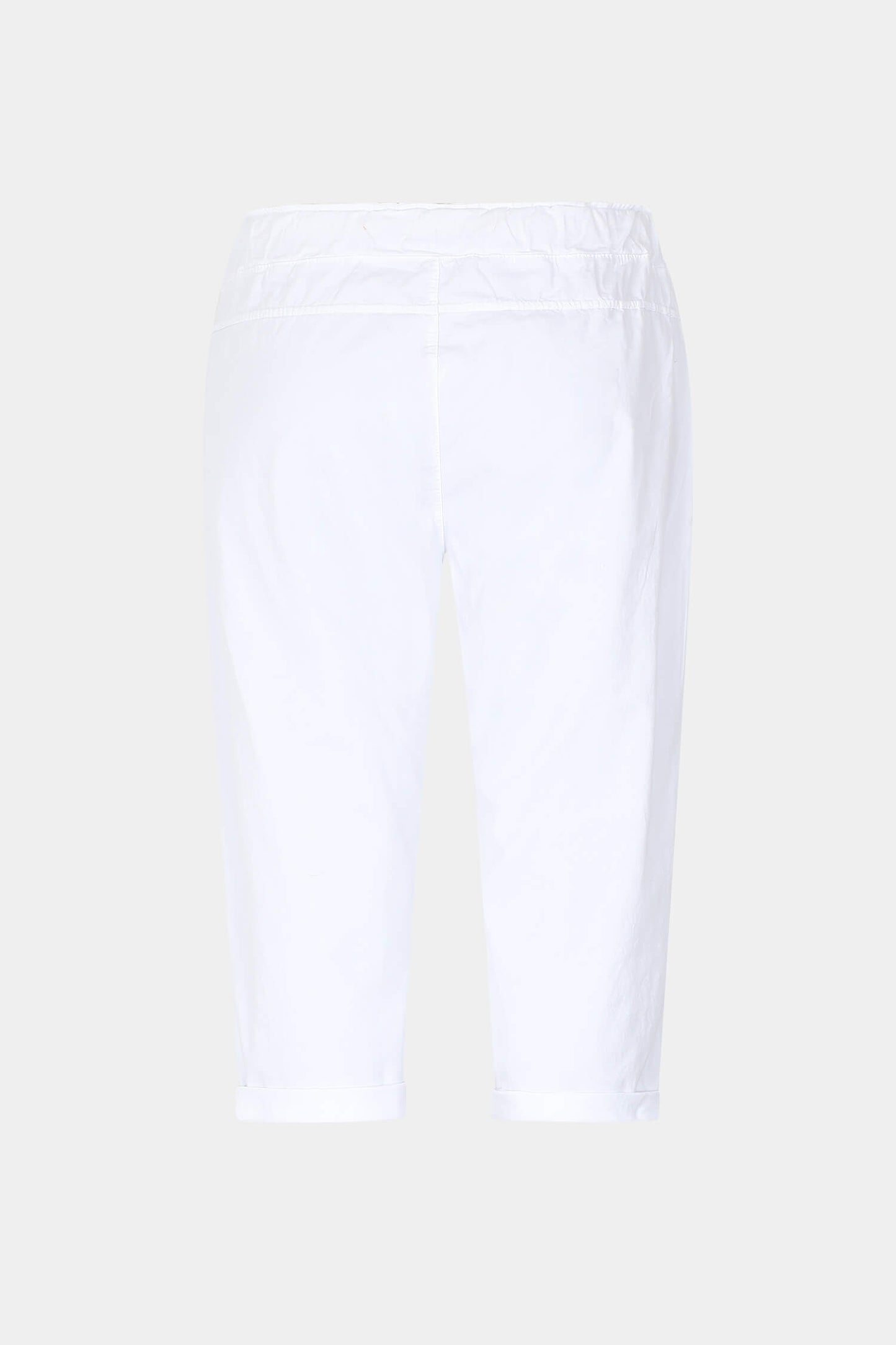 Tie-Waist Stretch Crop Pants
