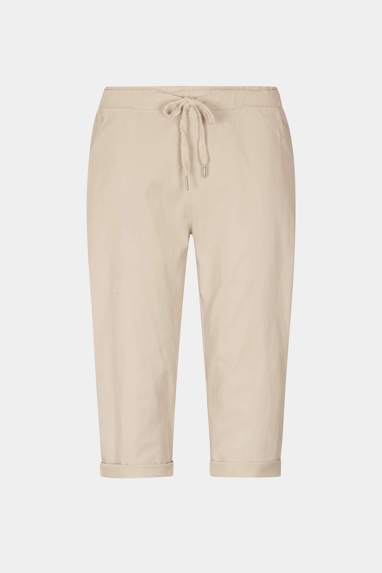 Tie-Waist Stretch Crop Pants