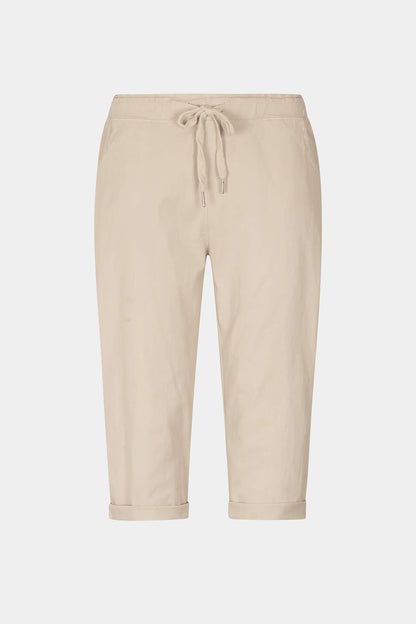 Tie-Waist Stretch Crop Pants