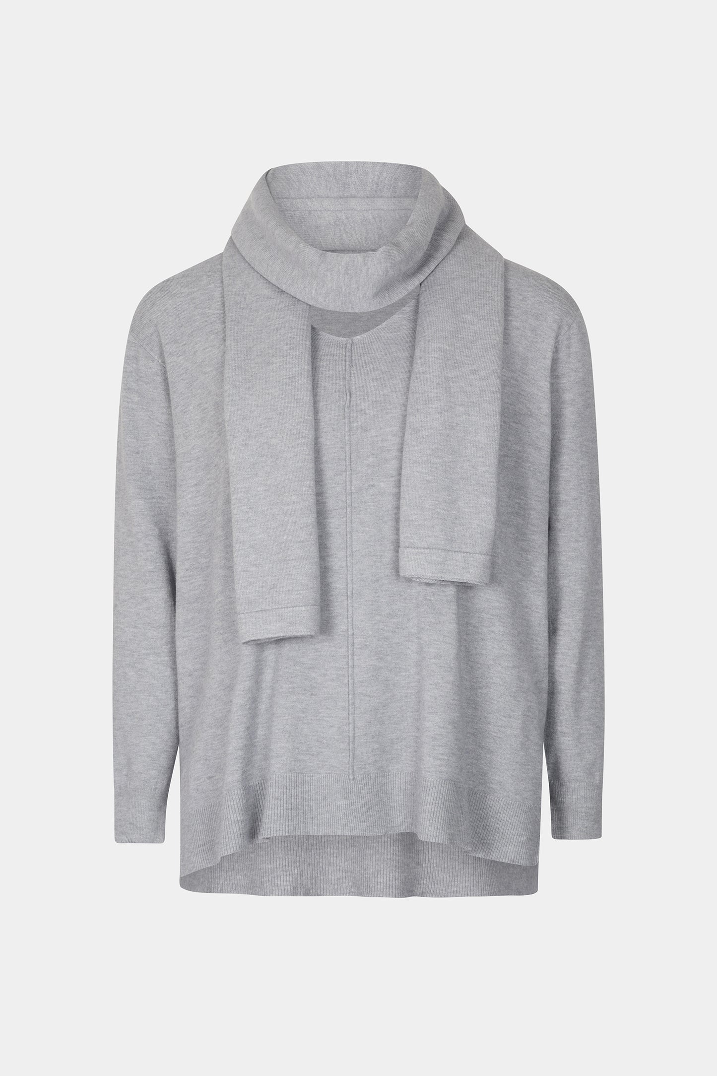 V-Neck Jumper Scarf Set