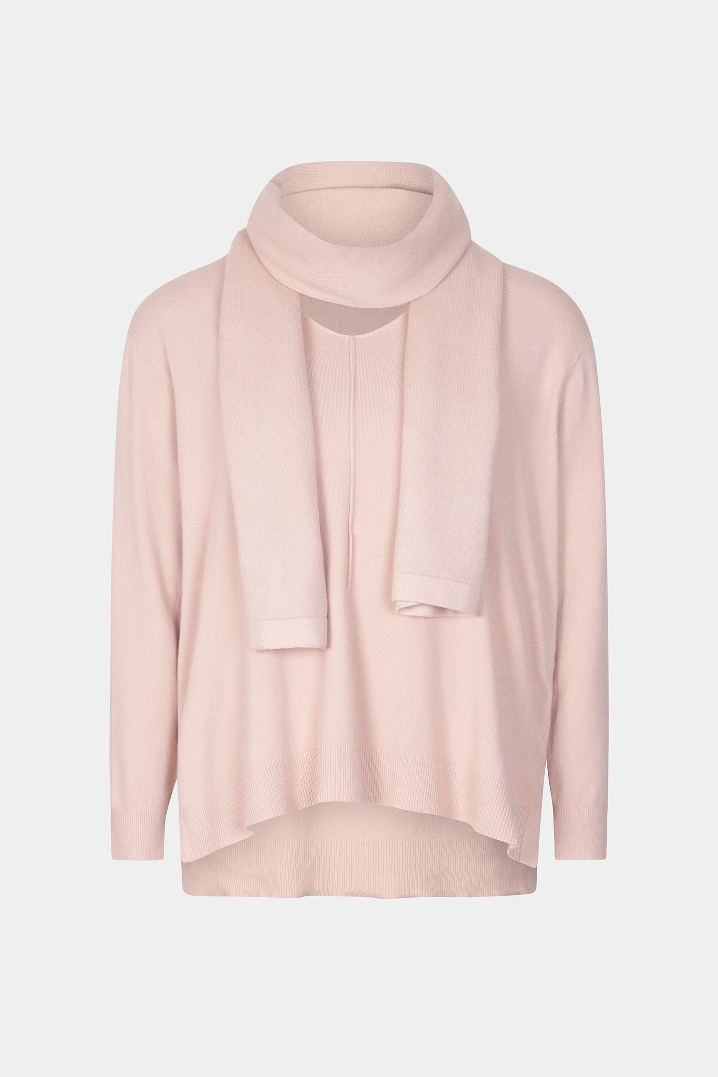 V-Neck Jumper Scarf Set