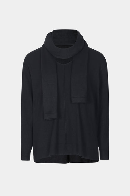 V-Neck Jumper Scarf Set