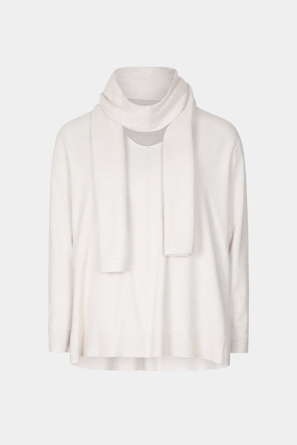 V-Neck Jumper Scarf Set