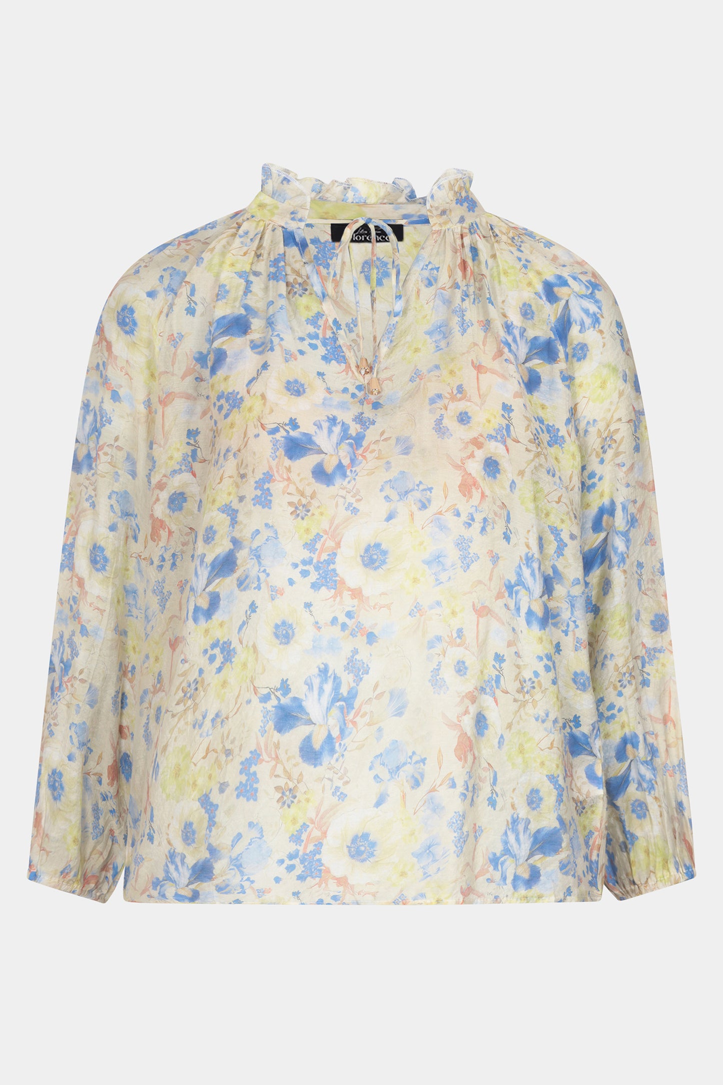 Azalea Flower Print Blouse