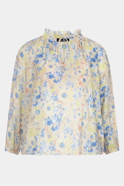 Azalea Flower Print Blouse