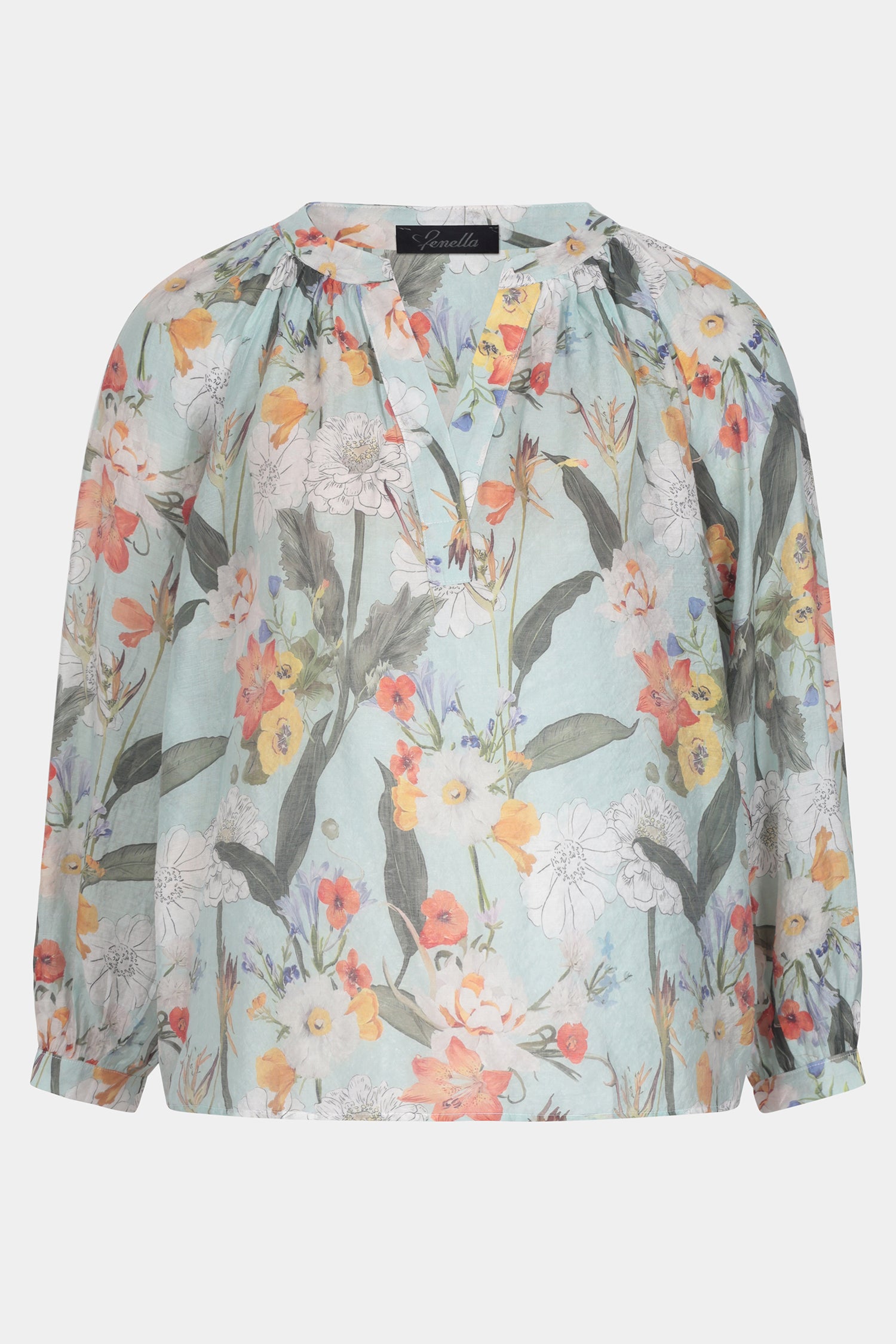 Astelia Floral Leaf Blouse - Fenella