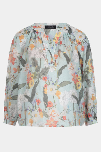 Astelia Floral Leaf Blouse - Fenella