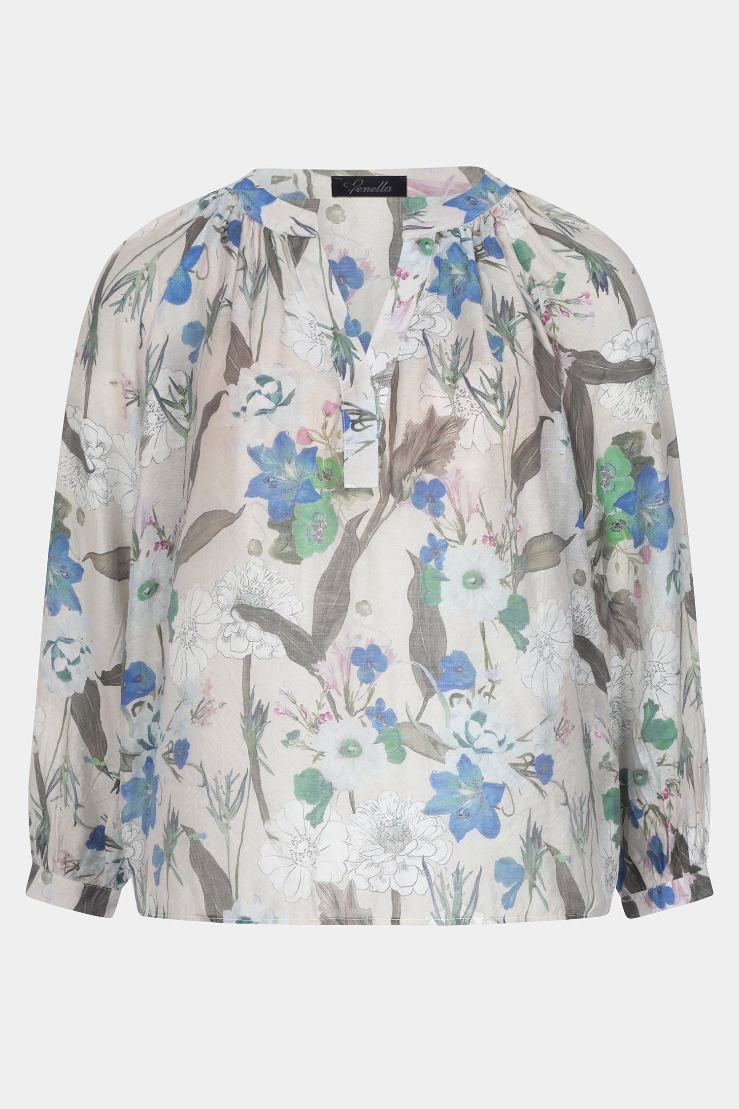 Astelia Floral Leaf Blouse - Fenella