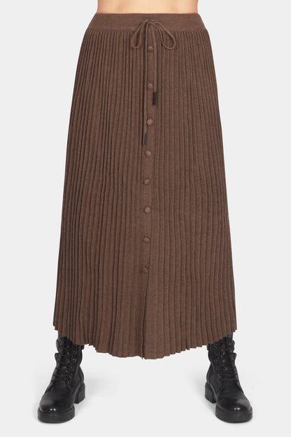 Italian Button Front Knitted Skirt