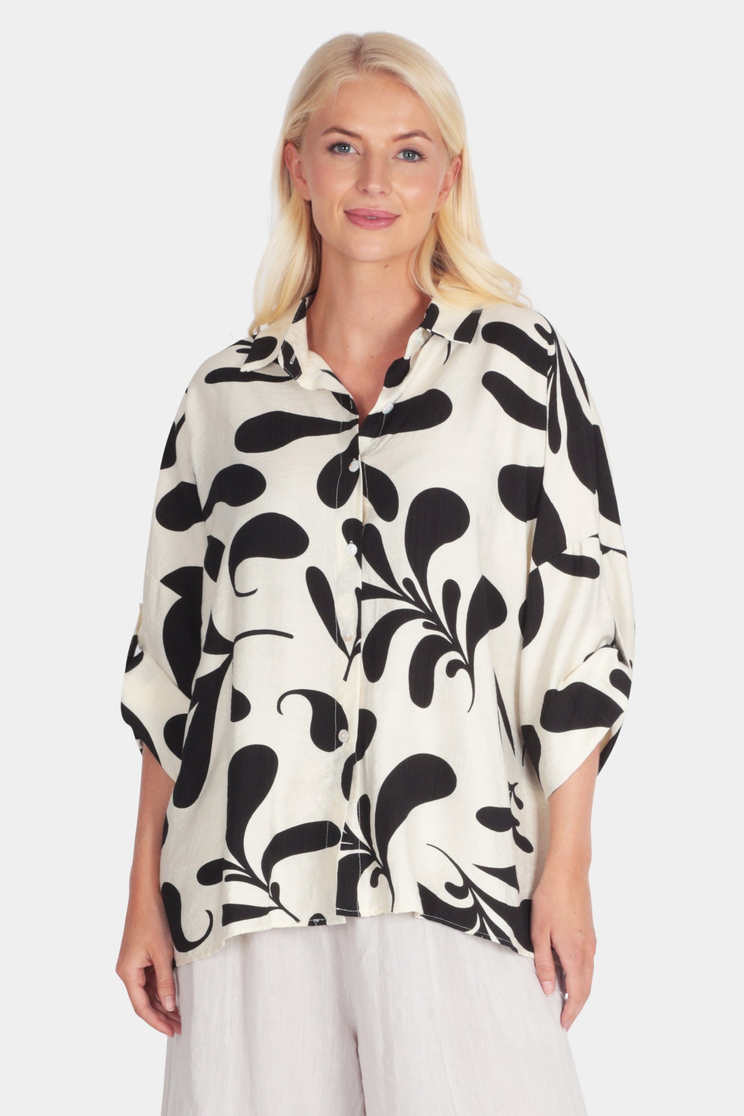 Painterly Leaf Shirt