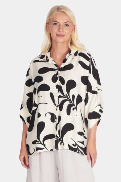Painterly Leaf Shirt