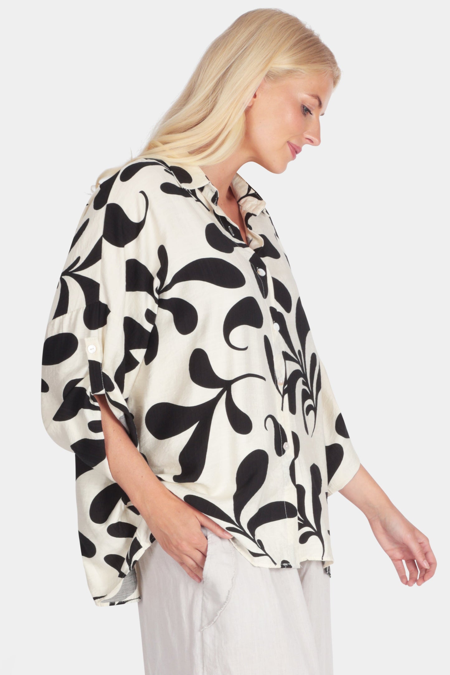 Painterly Leaf Shirt