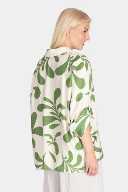 Painterly Leaf Shirt