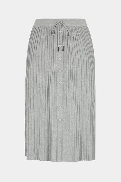 Italian Button Front Knitted Skirt