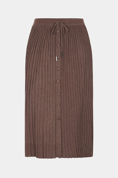 Italian Button Front Knitted Skirt