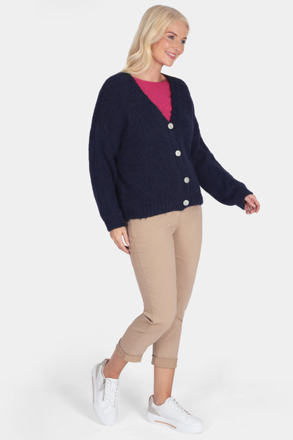 Alpaca V-Neck Oversize Cardigan