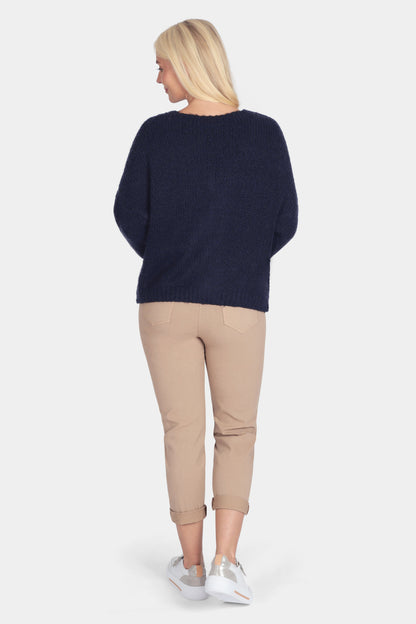 Alpaca V-Neck Oversize Cardigan