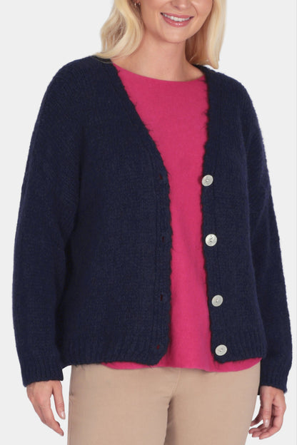 Alpaca V-Neck Oversize Cardigan