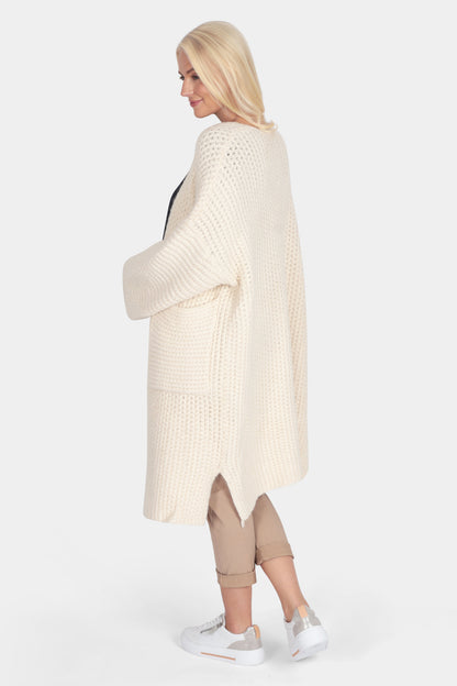 Kimono Sleeve Long Knit Coatigan