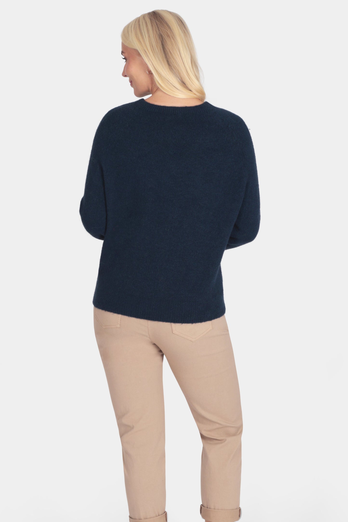 Crew 3/4 Sleeve Alpaca Jumper