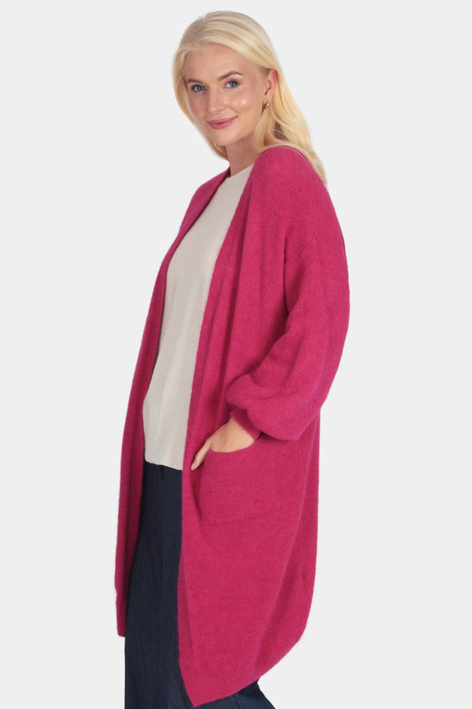 Fine Alpaca Long Cardigan