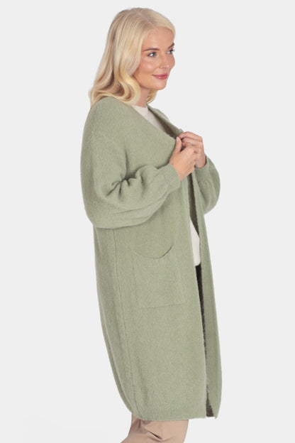 Fine Alpaca Long Cardigan
