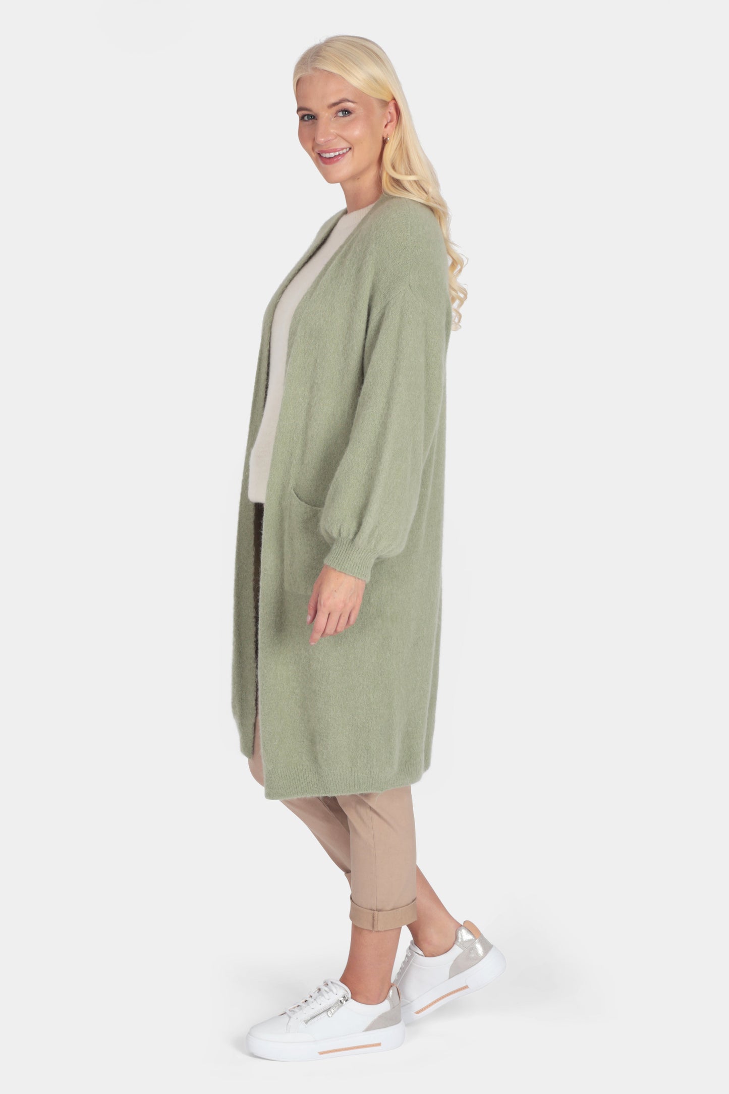 Fine Alpaca Long Cardigan
