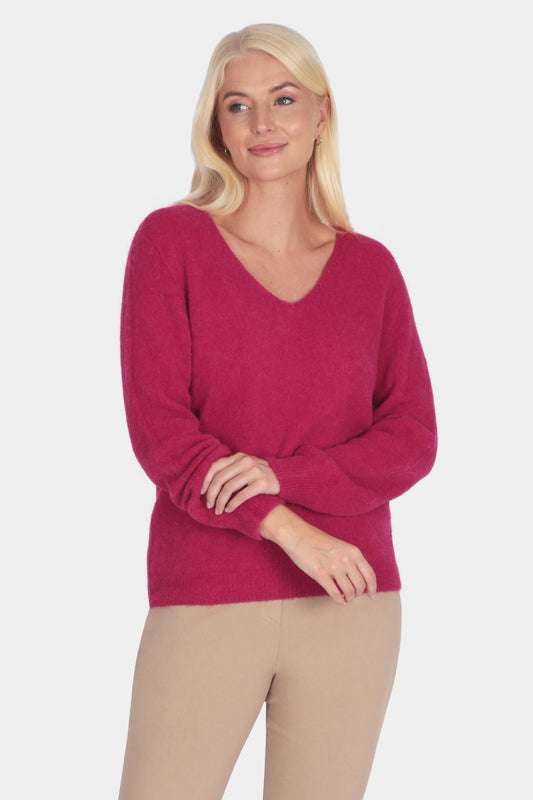 V-Neck Alpaca Jumper