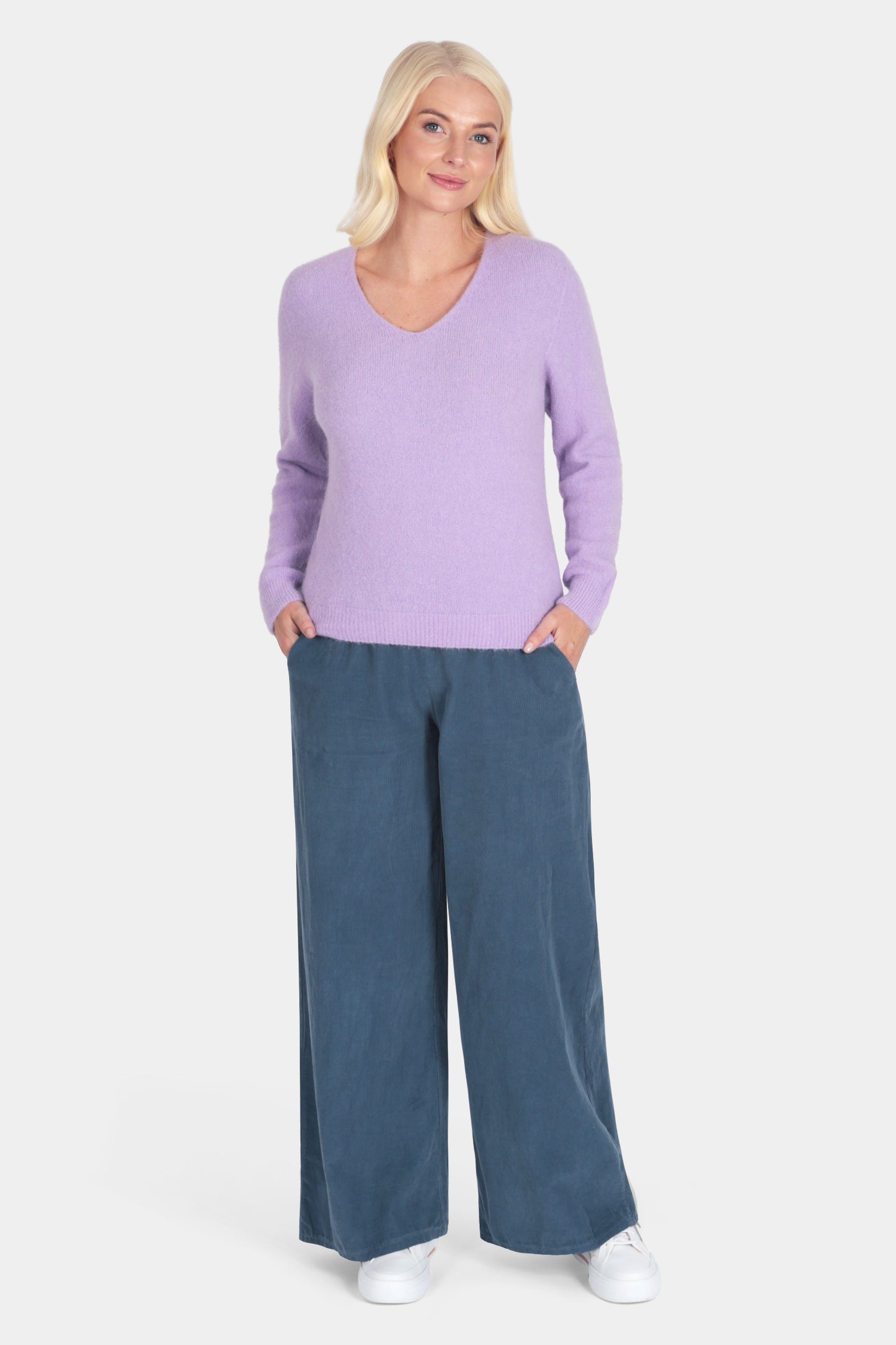 V-Neck Alpaca Jumper