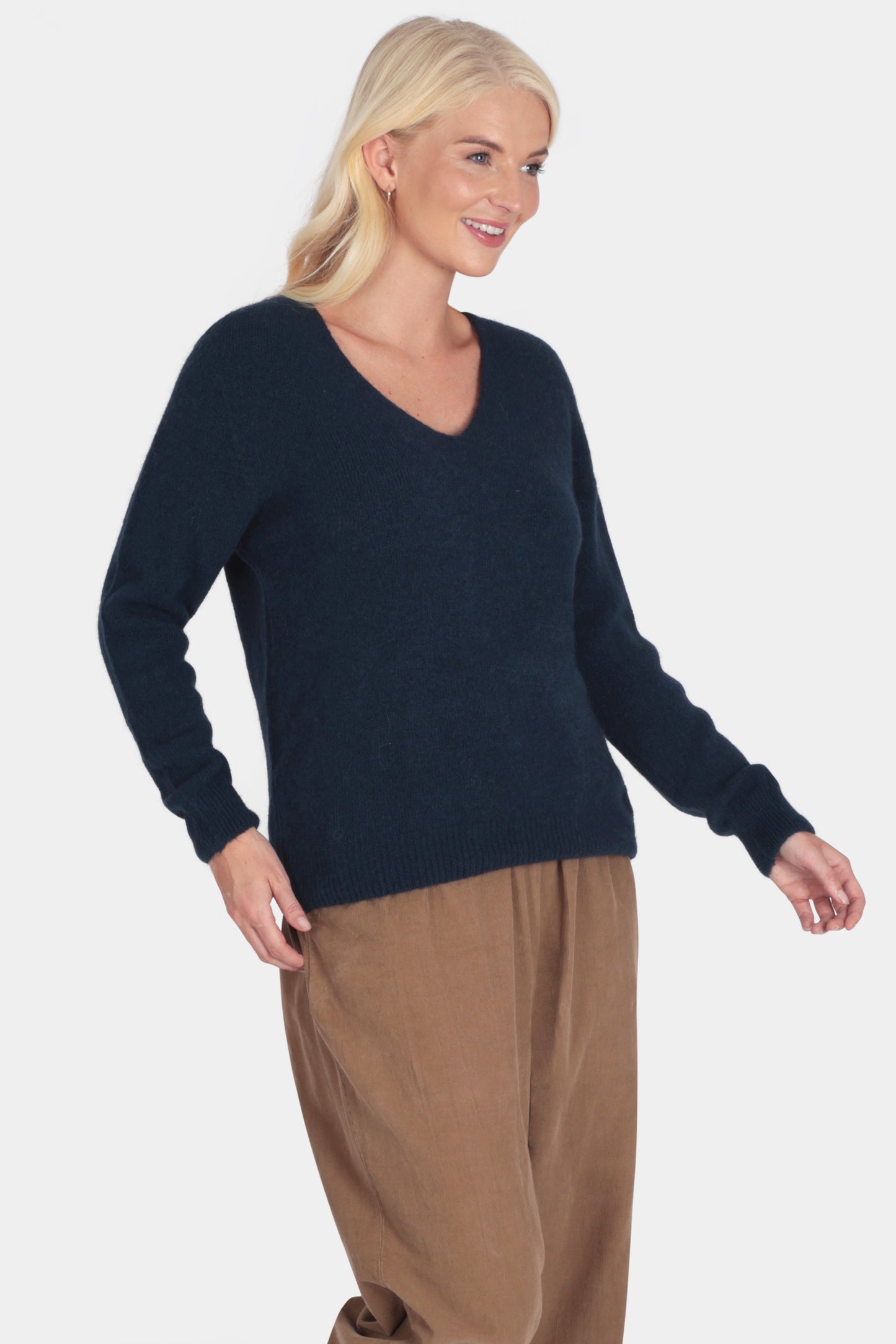V-Neck Alpaca Jumper