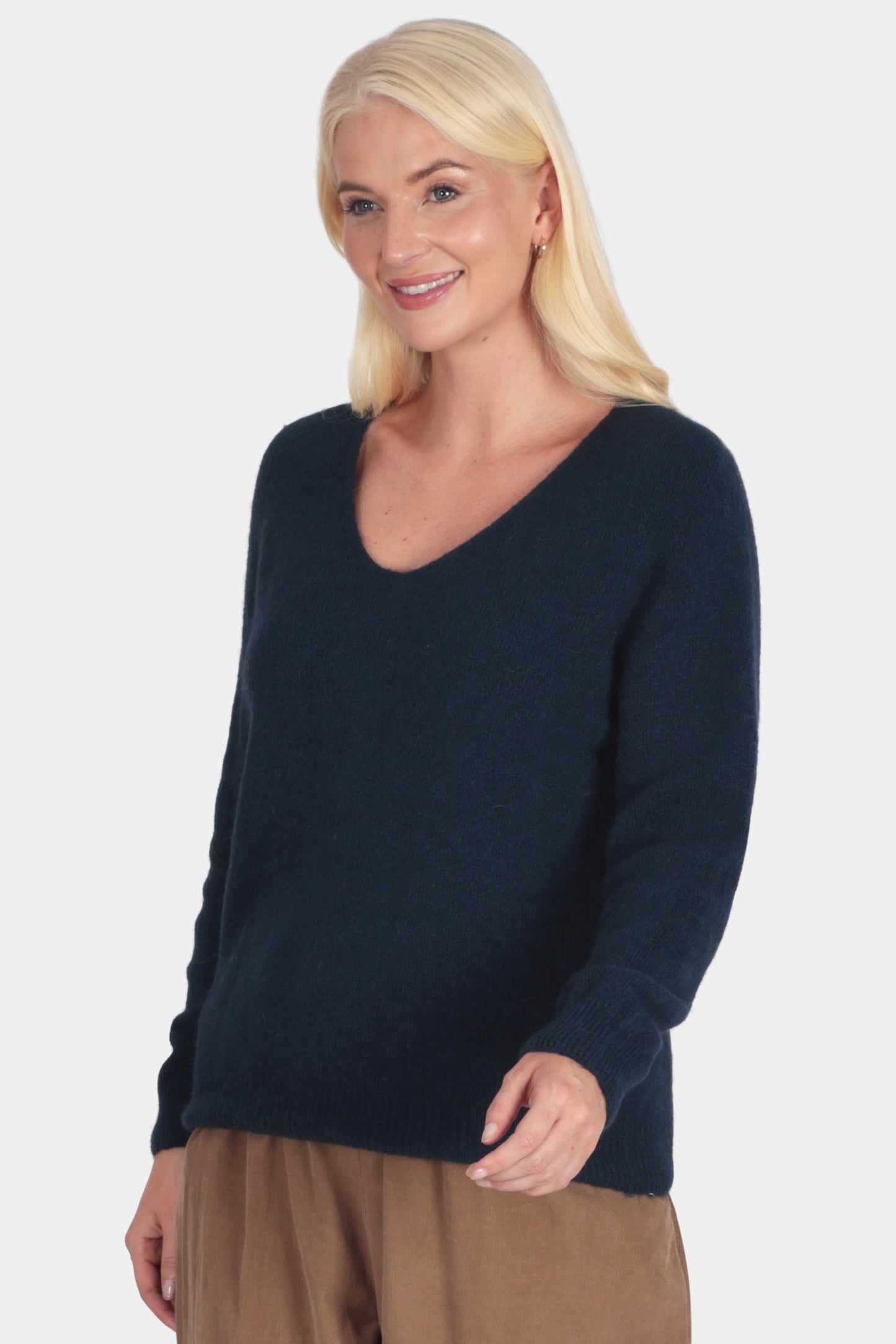 V-Neck Alpaca Jumper