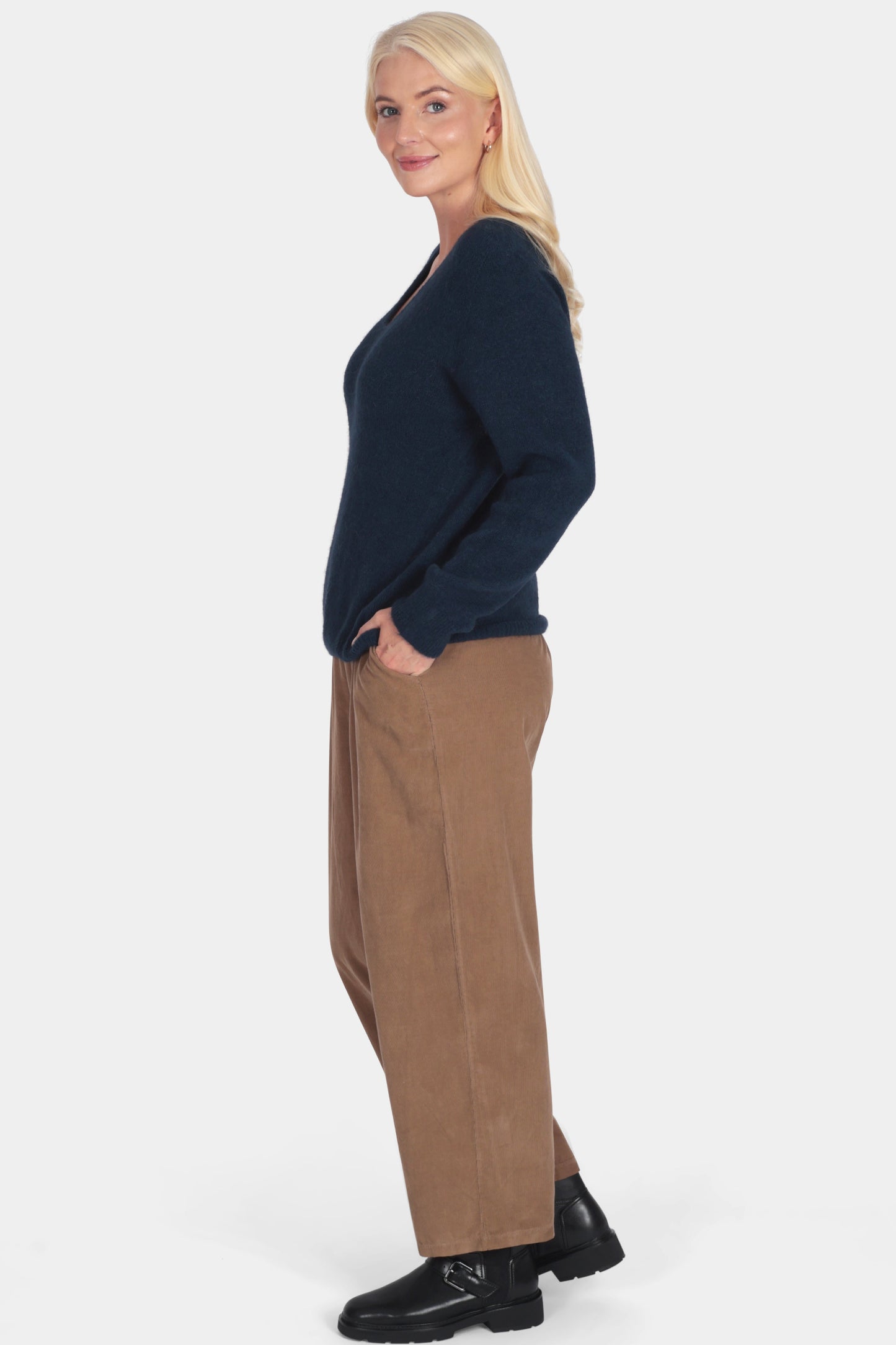 V-Neck Alpaca Jumper